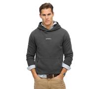 Superdry Herren Hoodie Micro Logo Crew – Dunkelgrau – Größe M
