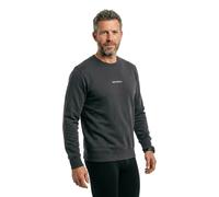 Sweatshirt SUPERDRY "MICRO LOGO CREW", Herren, Gr. XL, schwarz (washed schwarz), angeraute Sweatware, Obermaterial: 80% Baumwolle, 20% Polyester, unifarben, relaxed fit hüftlang, Rundhals, Rippbündche