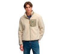 Superdry & Co Mountain Fleecejacke, beige, Größe S