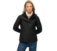 Outdoorjacke SUPERDRY "Hooded Mtn Windbreaker Jkt", Damen, Gr. XL, meteorite schwarz, Web, Obermaterial: 100% Polyester, unifarben, normal, Jacken Outdoorjacke (73092432-XL)