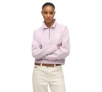 Sweatshirt SUPERDRY "SD&CO NEON COLLARED HALF ZIP", Damen, Gr. XS, parma violet lila, Sweatshirts Sweatshirt (76068262-XS)