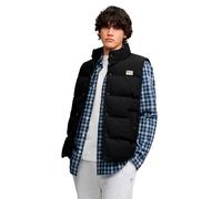 Steppweste SUPERDRY "NON HOOD SHORT EVEREST GILET", Herren, Gr. XXL, jet schwarz, Web, Obermaterial: 100% Nylon, unifarben, regular fit normal, Westen Steppweste, mit Obermaterial aus Nylon, Regular F