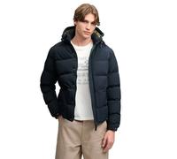 Steppjacke SUPERDRY "OUTDOOR EVEREST PUFFER JKT", Herren, Gr. L, blau (eclipse navy), Web, Obermaterial: 100% Nylon, unifarben, relaxed fit normal, elastischer Bund, Jacken Steppjacke, Kunstfaser, rel