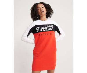 Superdry Panel langärmeliges Sweatkleid 2XS