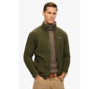 Superdry - Polar Fleecejacke mit durchgehendem Reißverschluss surplus goods olivgrün - Gr. - L