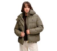 Steppjacke SUPERDRY "PREMIUM HOOD CHECK PUFFER JKT", Damen, Gr. L, braun heritage check, Steppware, Obermaterial: 55% Polyester, 45% Lyocell, kariert, relaxed fit normal, Jacken Steppjacke, Materialmi