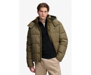 Superdry - Premium Kapuzenjacke mit Karomuster Braunes Heritage-Karo - Gr. - L