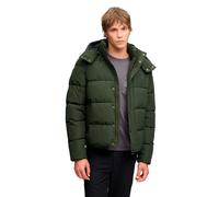 Steppjacke SUPERDRY "PREMIUM HOOD PUFFER JKT", Herren, Gr. XL, grün (surplus goods olive grün), Web, Obermaterial: 100% Polyester, unifarben, relaxed fit normal, Jacken Steppjacke, Kunstfaser, relaxed