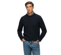 Superdry Herren Preppy Baumwoll-Pullover Marineblau M
