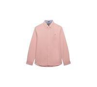 Superdry Preppy Oxford L/S Shirt M4011100A Peach Amber Pink Chambray XL