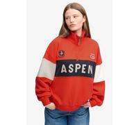 Superdry - Preppy Ski Half-Zip mit lockerer Passform apfelrot - Gr. - 12