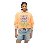 Superdry Psych Surf Loose Sweatshirt L Pop Orange