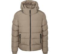 Superdry Pufferjacke Hooded Greige - Größe 3XL Beige 3XL