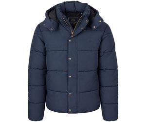 Superdry Pufferjacke Premium Hooded Dunkelblau - Größe M Dunkelblau M