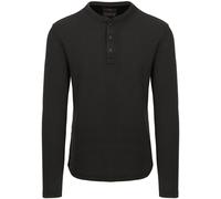 Superdry Pullover Henley Waffle Washed Anthrazit - Größe XXL Grau XXL