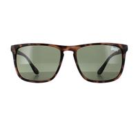 Superdry Shockwave 102 satijn gevlekte havana groene zonnebril Einheitsgröße