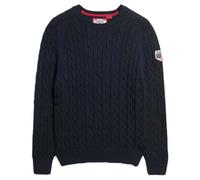 Superdry Slouchy Cable Pullover XS Deep Navy