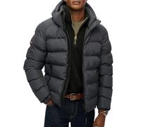 Superdry Steppjacke HOODED SPORTS PUFFER JACKET Herren Gr. M Ebony 100% Polyester