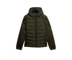 SUPERDRY Strickjacke HOODED olive | XXL