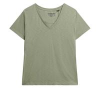 Superdry T-Shirt Studios Slub Emb Vee – V-Ausschnitt, Kurzarm – Grün (Dusty Sage) XS