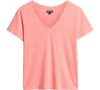 Superdry - Studios Slub EMB Vee T-Shirt Damen peach amber pink