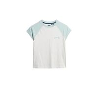 Superdry Essential Logo Raglan Slub Kurzarm-t-shirt XL V White Marl/Winter Sky Blue