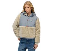 Superdry - Superweiche Hybrid-Jacke mit Halbreißverschluss pelikan beige - Gr. - 14