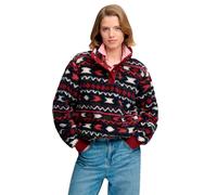 Superdry - Superweicher Bedruckter Teddy-Fleece Bordeaux Mini-Aztec - Gr. - 10