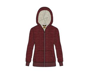 SUPERDRY Superdry Damen Essential Kapuzenjacke Mit Teddyfellfutter - Rhubarb Marl - L