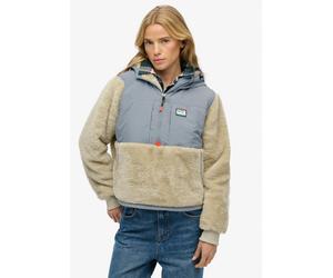 Superdry - Superweiche Hybrid-Jacke mit Halbreißverschluss pelikan beige - Gr. - 10