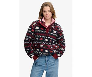Superdry - Superweicher Bedruckter Teddy-Fleece Bordeaux Mini-Aztec - Gr. - 10