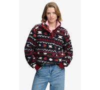 Superdry - Superweicher Bedruckter Teddy-Fleece Bordeaux Mini-Aztec - Gr. - 16