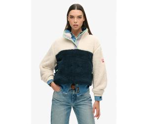 Superdry - Superweicher Mash Up Teddy-Fleece reisweiß - Gr. - 16