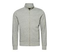 Superdry Sweatshirt Vintage Logo EMB Zip Track, Athletic Grey Marl, M