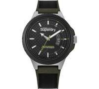 Superdry SYG245BN - Herren-Analoguhr, 45 mm, Stahl, Kautschuk, 10 ATM