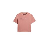 Superdry, T.Shirt EMB CORE Logo Boxy Loose Tee, W1011609A, Ash Rose, 8, Woman, NIÑO