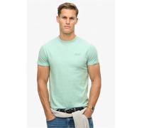 Superdry, T.Shirt Essential Logo EMB Tee, M1011245A, Light Mint Green Marl, M, Man, Adulto