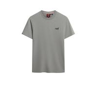 Rundhalsshirt SUPERDRY "Organic Cotton Essential Logo T-Shirt" Gr. L, grün (olive fleck) Herren Shirts (43010540-L) olive fleck