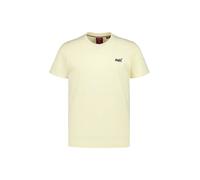 Superdry Essential Logo Embroidered Kurzarm-t-shirt 3XL Pastel Yellow / Navy