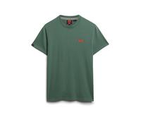 Rundhalsshirt SUPERDRY "ESSENTIAL LOGO EMB TEE", Herren, Gr. XXL, grün (laurel khaki), Single Jersey, Obermaterial: 100% Baumwolle, bedruckt, slim fit hüftlang, Rundhals, Shirts (81412528-XXL) laurel