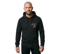Kapuzensweatshirt SUPERDRY "TOKYO NARRATIVE LOOSE HOOD", Herren, Gr. 3XL, bison schwarz, angeraute Sweatware, Obermaterial: 100% Baumwolle, bedruckt, loose fit normal, Rundhals, Sweatshirts, mit coole
