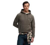 Kapuzensweatshirt SUPERDRY "TOKYO NARRATIVE LOOSE HOOD", Herren, Gr. M, schwarz pebble grau, angeraute Sweatware, Obermaterial: 100% Baumwolle, bedruckt, loose fit normal, Rundhals, Sweatshirts, mit c