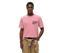 Superdry Herren Locker geschnittenes Trade Tools T-Shirt Mesa Rosé Pink XXL
