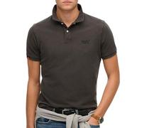 Poloshirt SUPERDRY "VINT DESTROY POLO", Herren, Gr. XL, destroy schwarz, Single Jersey, Obermaterial: 100% Baumwolle, unifarben, modisch, relaxed fit, Rundhals, Kurzarm, Shirts (97458014-XL) destroy s