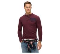 Superdry Vintage Athletic Grandad Long Sleeve T-Shirt L
