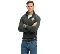 Langarmshirt SUPERDRY "VINTAGE ATHLETIC RUGBY", Herren, Gr. M, eagle grün, Single Jersey, Obermaterial: 100% Baumwolle, bedruckt, relaxed fit normal, Rundhals, Shirts Langarmshirt, Baumwolle, relaxed