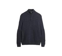 Superdry Vintage Jacob Henley Halbzippullover S Indigo