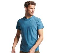 T-Shirt in Melange-Optik Modell 'Vintage Logo' XXXL men Petrol Melange