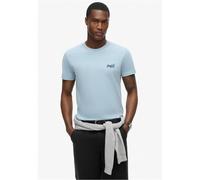 Superdry T-Shirt Vintage Logo Embroidered Kurzarm – gestickt, Rundhals, Herren M China Blau