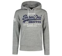 Superdry Herren Organic Cotton Vintage Logo Hoodie Grau Meliert XL
